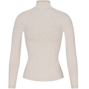 NWT Skims Cotton Jersey Long Sleeve Turtleneck
